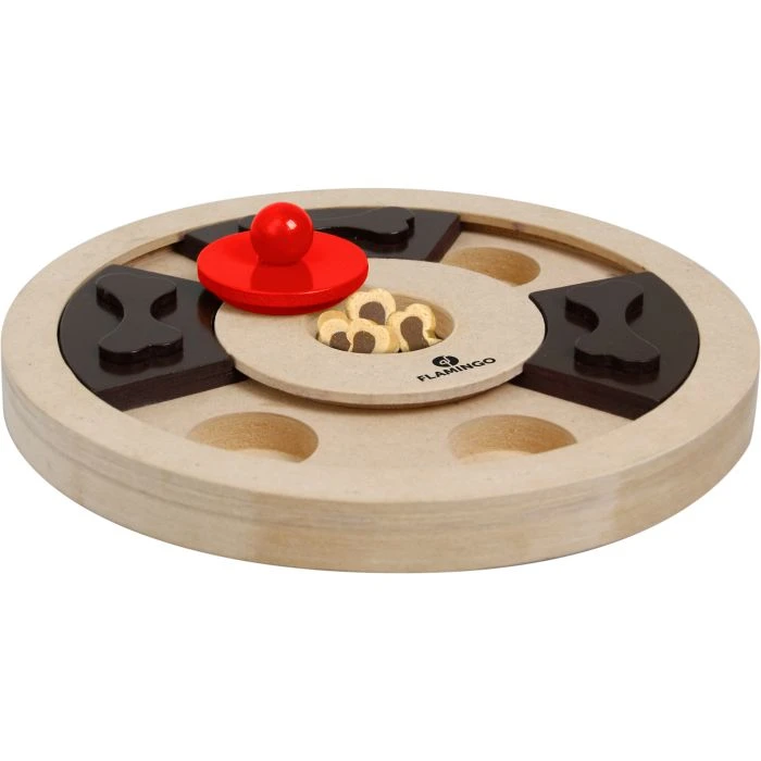 Flamingo Jouet Chien Wooden Brain Train Hera-25cm