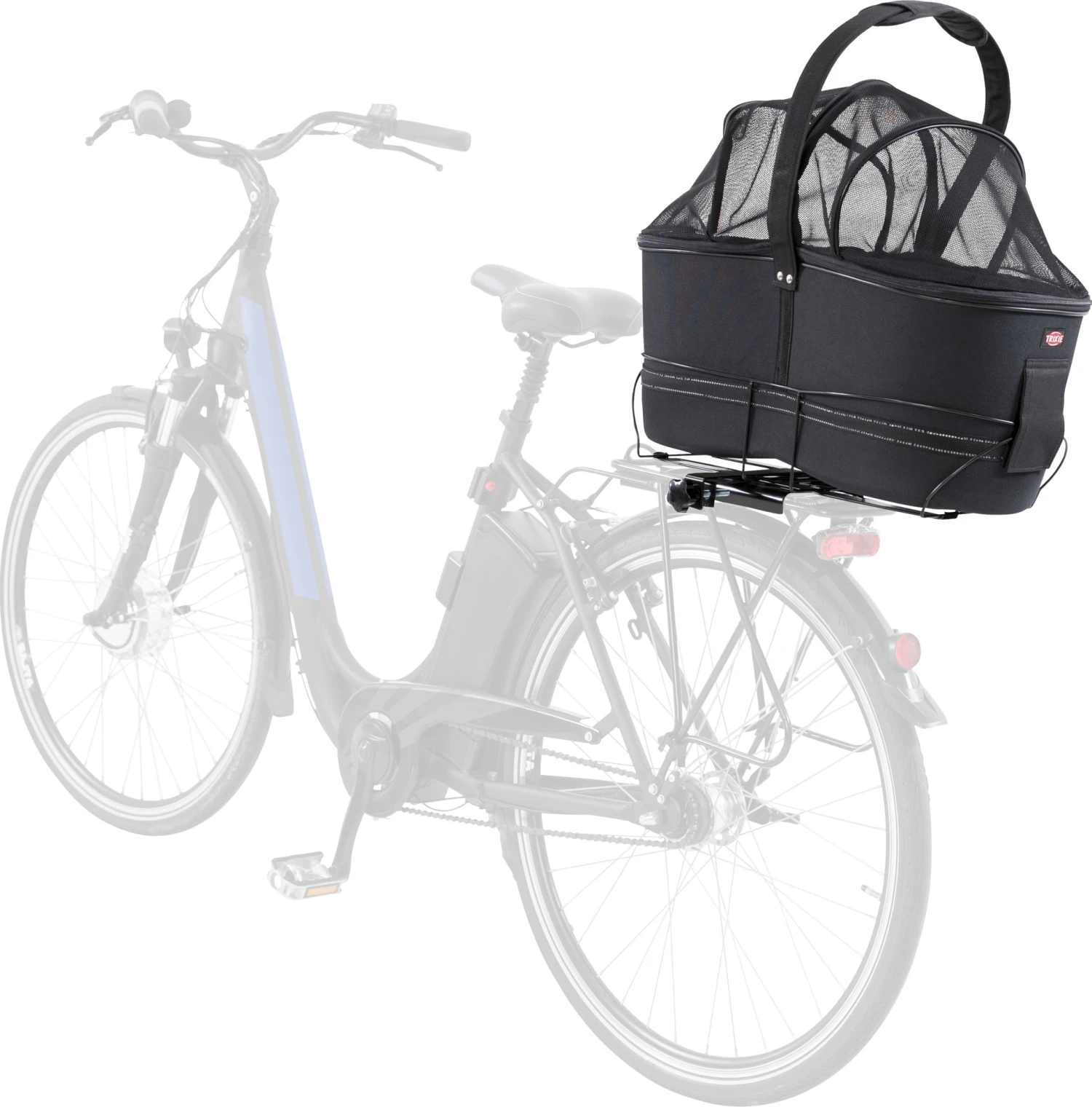 Trixie Panier De Vélo Pour Porte-bagage Large 29 × 49 × 60 Cm – Image 7