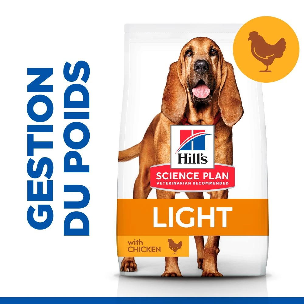 Hill's Science Plan Mature Adult Light Croquettes Pour Chien Sénior Medium Au Poulet - 14Kg – Image 5