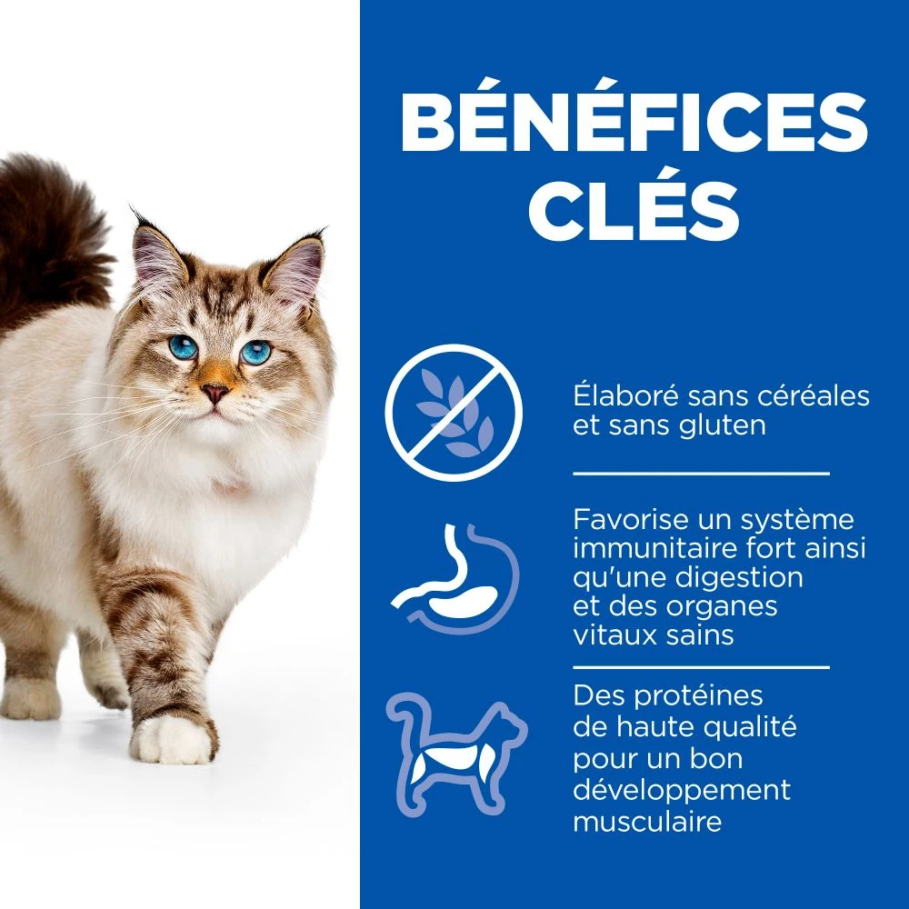 Hill's Science Plan No Grain Croquettes Sans Céréales Pour Chat Adulte Au Poulet - 1.5Kg – Image 5