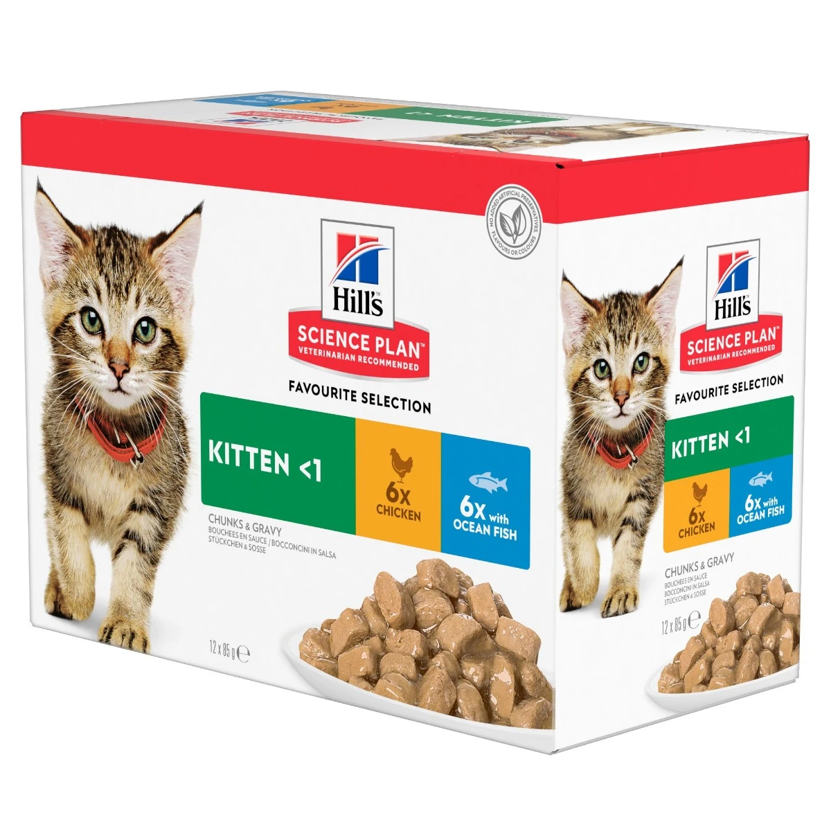 Hill's Science Plan Kitten Multipack 12 Sachets Repas Pour Chaton Poulet Et Poisson – Image 3