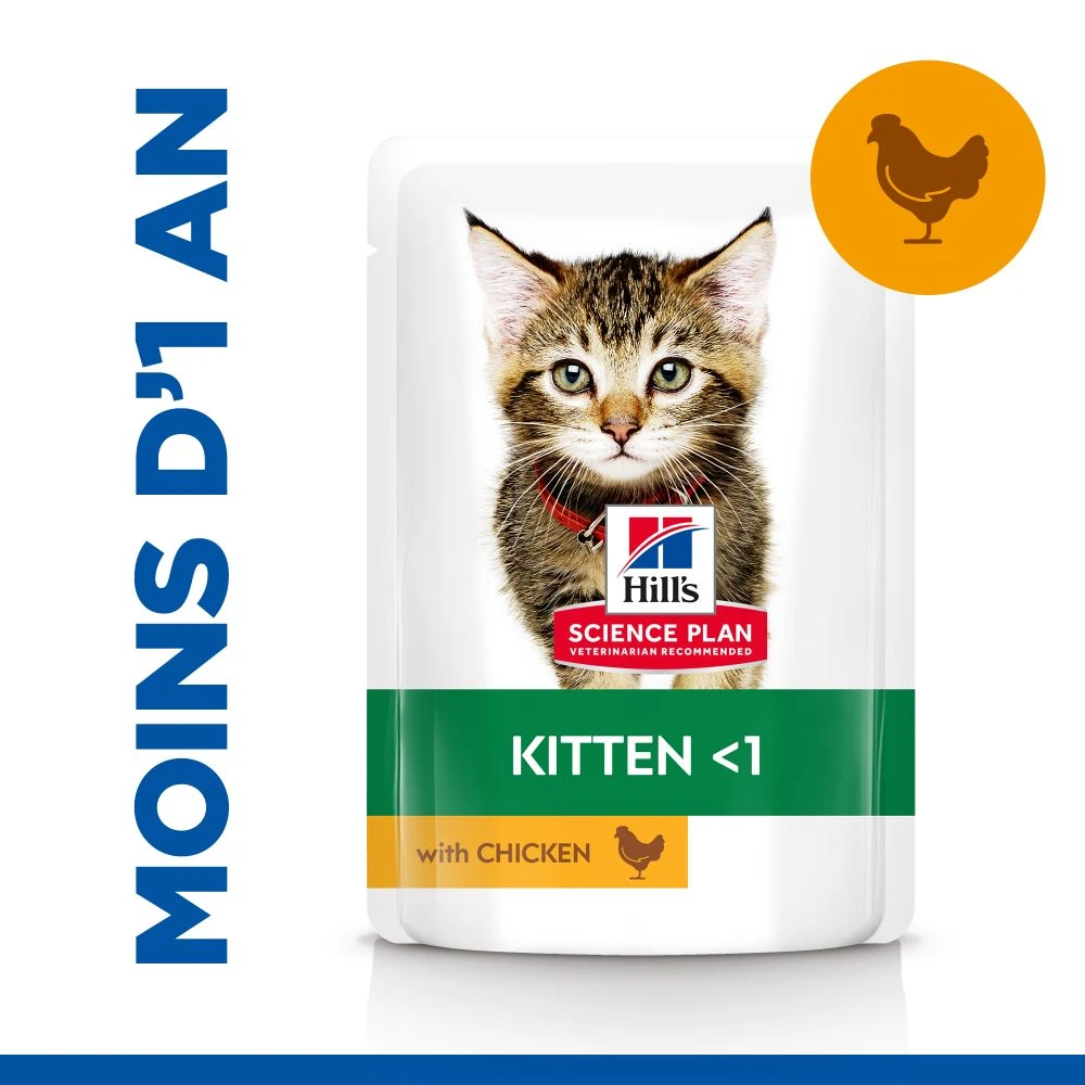 Hill's Science Plan Kitten Multipack 12 Sachets Repas Pour Chaton Poulet Et Poisson – Image 9