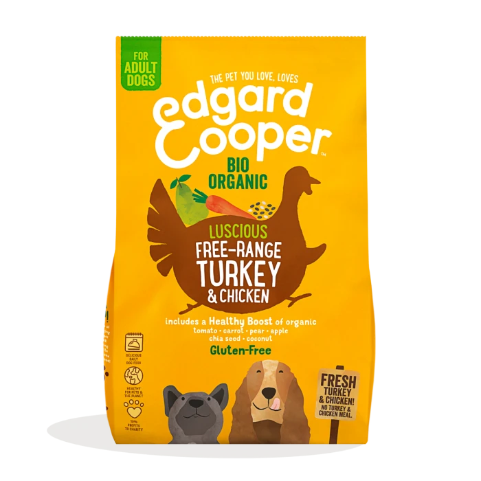 Edgard & Cooper Edgard&Cooper Croquettes BIO Pour Chien à La Dinde - 7kg