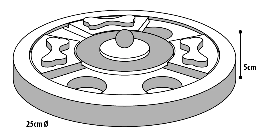 Flamingo Jouet Chien Wooden Brain Train Hera-25cm – Image 3