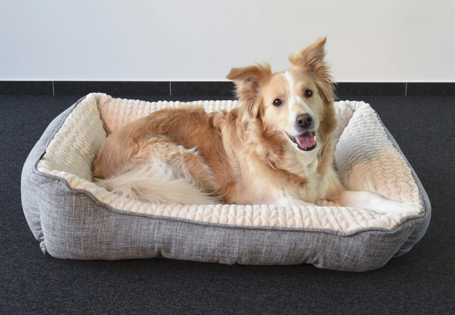 Flamingo Panier Pour Chien Zupo Rectangulaire Gris 90x65x25cm – Image 4