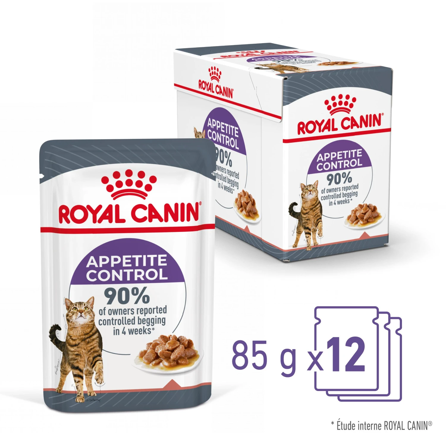 Royal Canin Appetite Control En Sauce Pour Chat 12 Sachets De 85g – Image 3