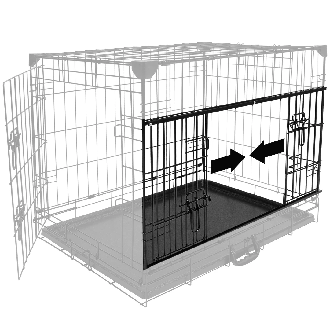 Cage Fer Ninja Edition Avec Porte Coulissante 76x53x61 Cm Noir – Image 2