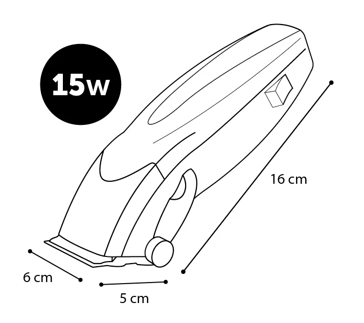 Flamingo Tondeuse Medusa Noir 15w Avec Câble – Image 3