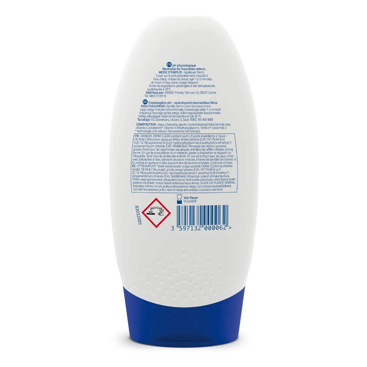 Virbac Shampooing Derm Clean 200ml – Image 2