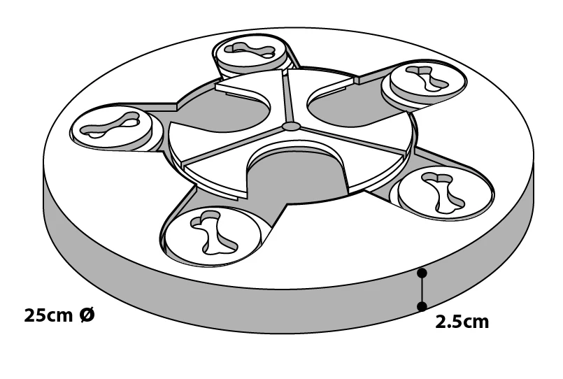 Flamingo Jouet Chien Wooden Brain Train Athena-25cm – Image 3