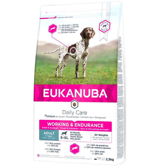 Eukanuba Adult Working & Endurance All Breed Pour Chien 3kg – Image 2