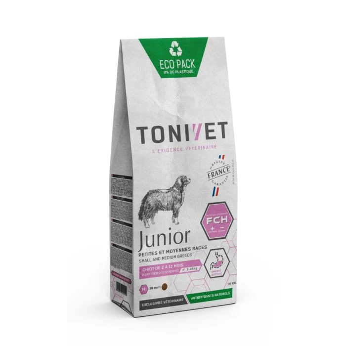 Tonivet Junior Petit Et Moyen Chien - 14Kg